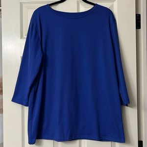 Royal Blue Tunic Top XL NWOT